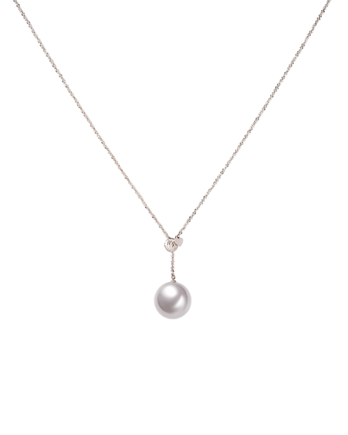 12-13mm White South Sea Pearl Platinum Necklace