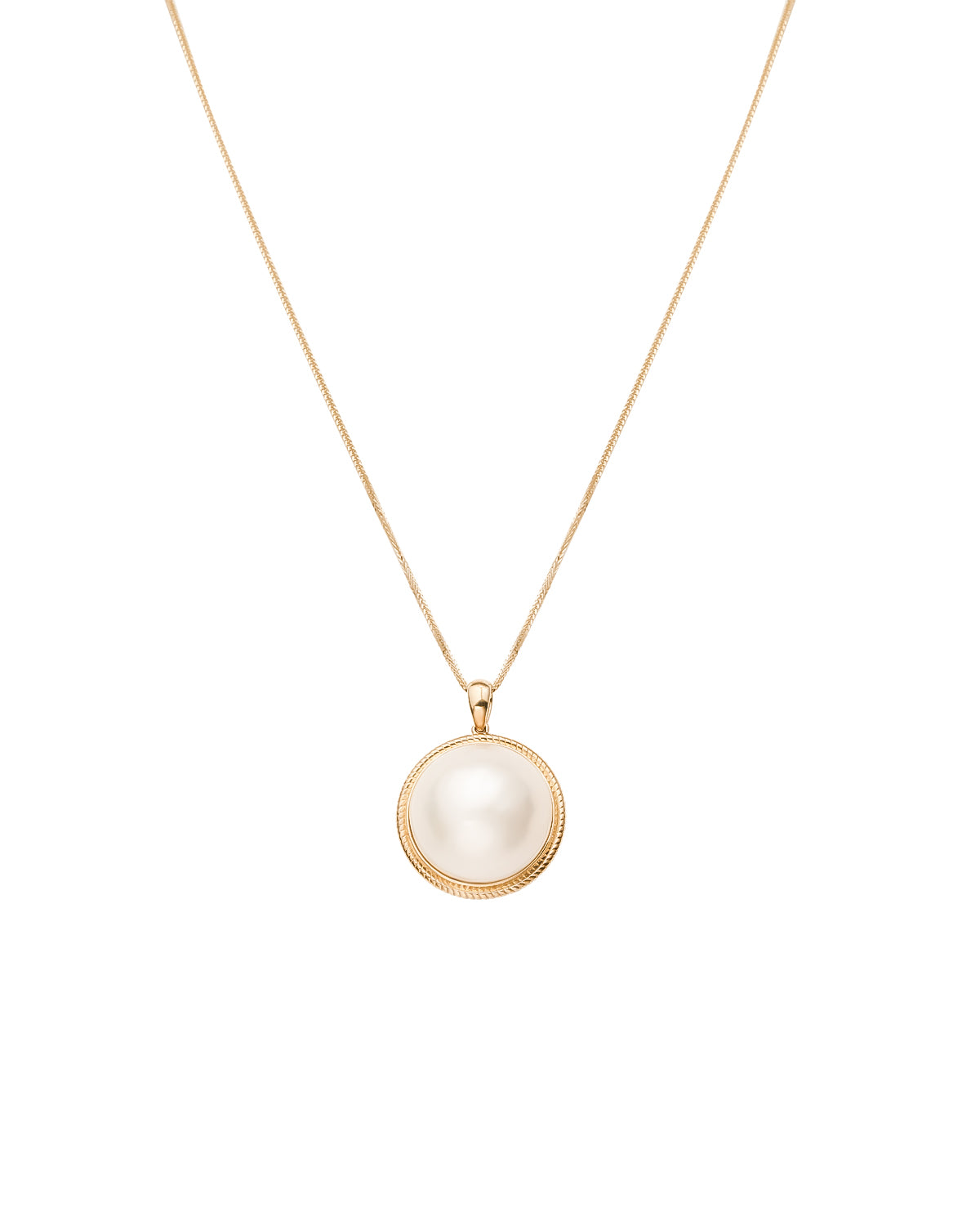 Japanese Seawater Mabe Pearl Pure Core Pendant