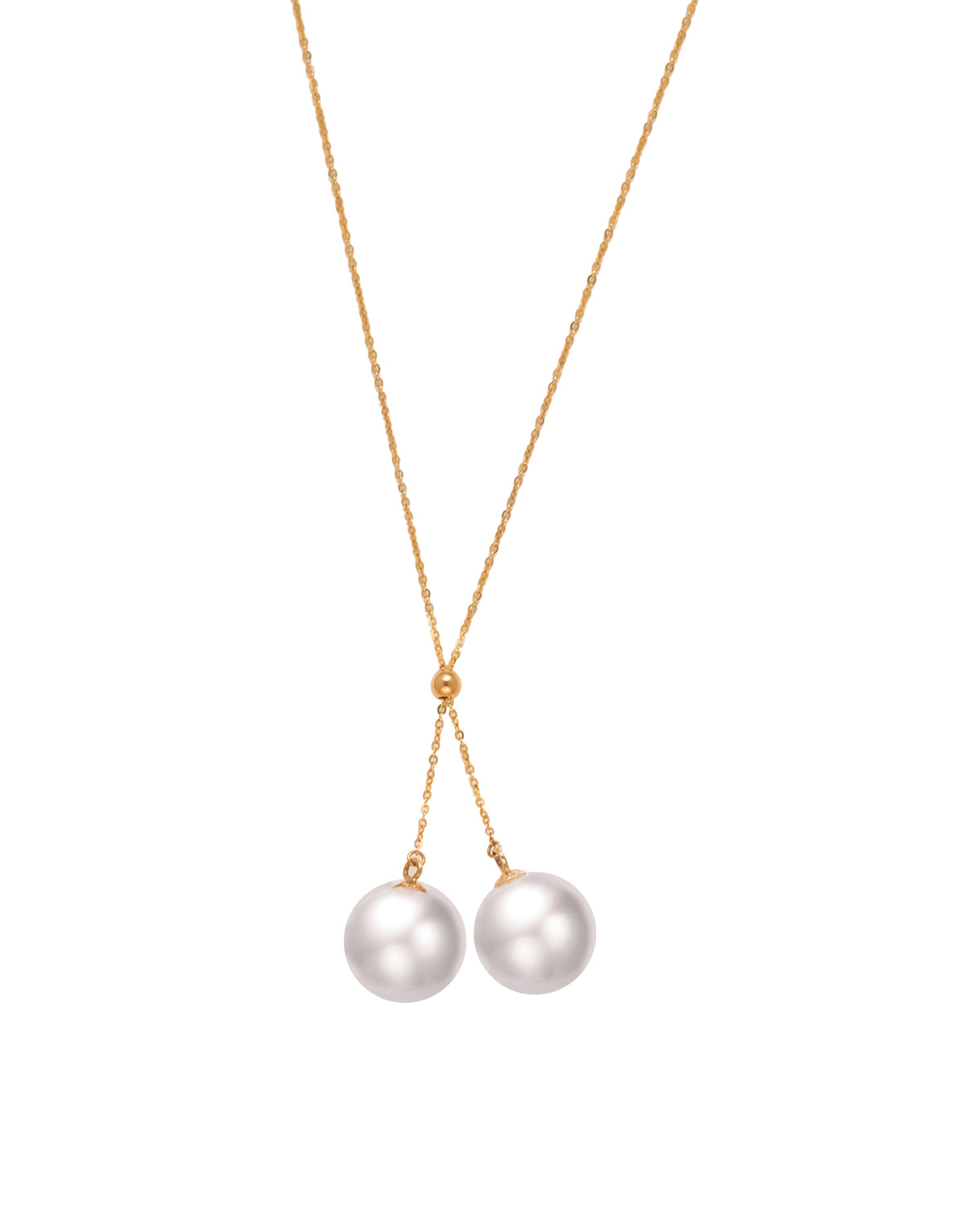 White South Sea Pearl Double Chase Necklace