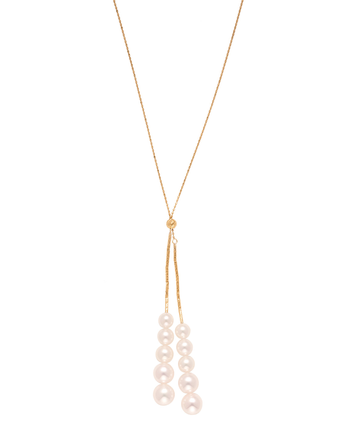 Akoya Pearl Double Cluster Necklace