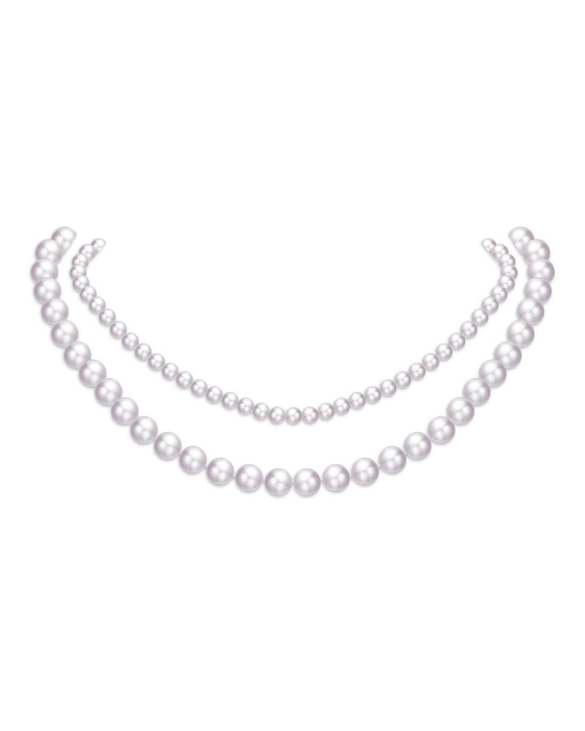 5.5-6.5mm Japanese Akoya White Pearl Necklace- AA+ Quality