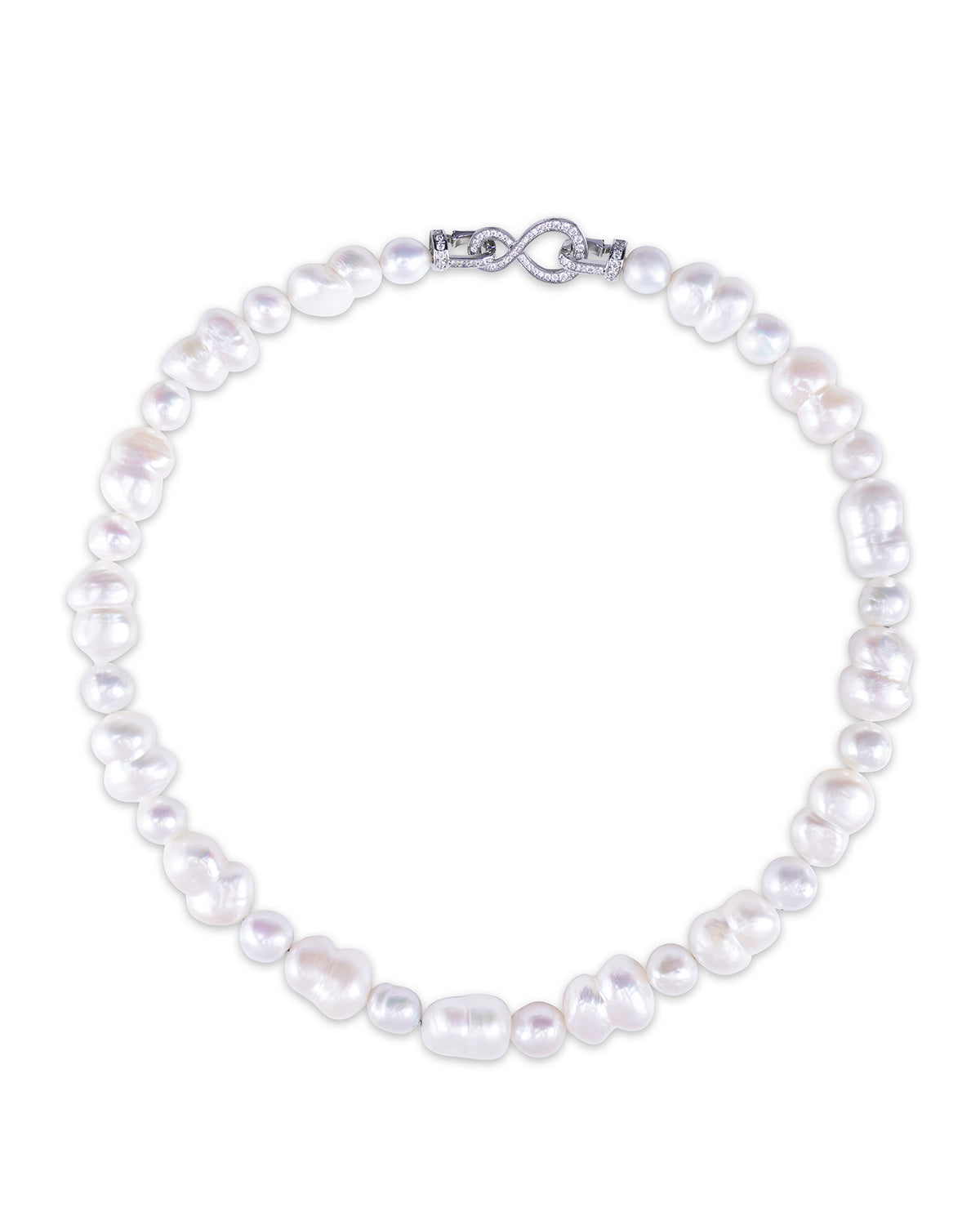 Baroque Freshwater Pearl Infinite Love Necklace